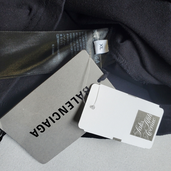 NWT$895 BALENCIAGA Fashion Institute Fitted Long Sleeve T-Shirt Top Sz XL - Picture 6 of 16